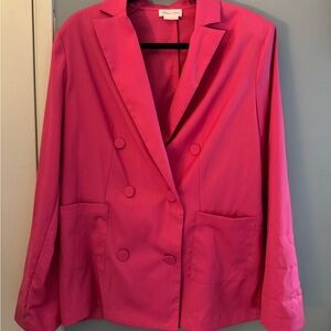 Lovers & Friends Pink Double Breasted Blazer